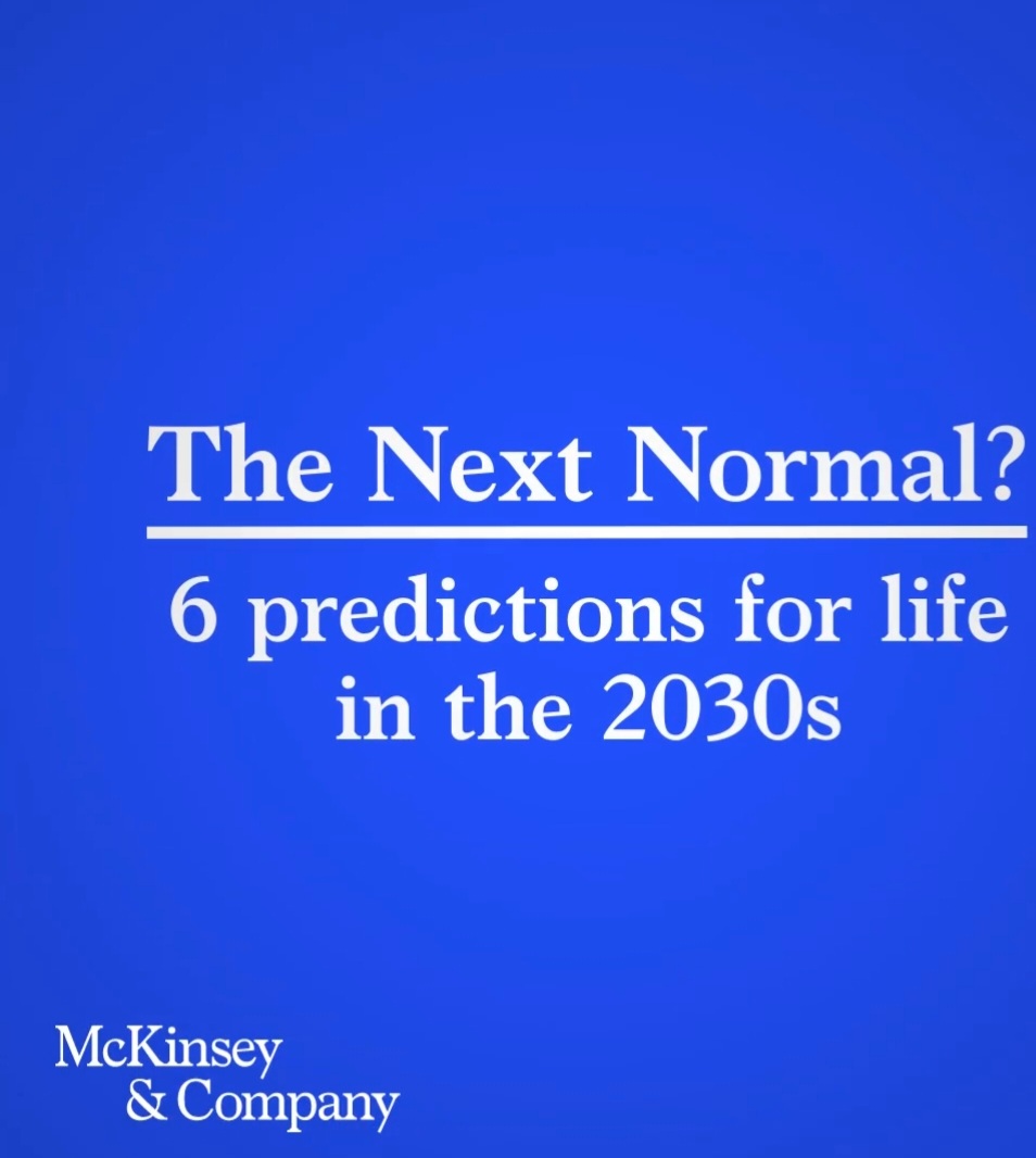 The Next Normal predictions for life in the 2030s  McKinsey